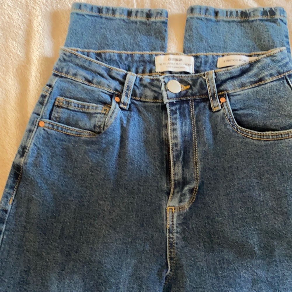 High waist crop jeans